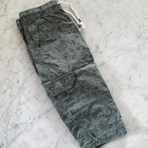H&M Young Supply Boys Olive Long Shorts, 9-10y